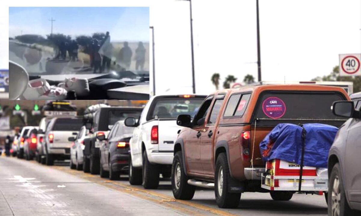 Video Atracan a caravana de paisanos que regresaban a México Radio